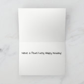 Noël Anglais Bulldogs Bonne carte de vacances (Intérieur)