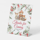 Noël Animaux de bois Merci pour le signe à venir (Recto)