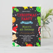 Noël anniversaire cadeau échange invitation (Debout devant)