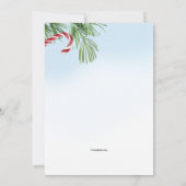 Noël Anniversaire fête de l'aquarelle Invitation (Dos)