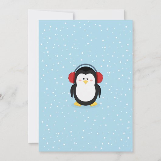 Noël Anniversaire Invitation enfants (Dos)