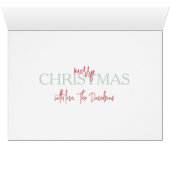 Noël Aquarelle mignonne Rouge Festin (Intérieur Horizontal (Bas))