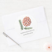 Noël | Arbre à cône de pin | Sticker (Enveloppe)