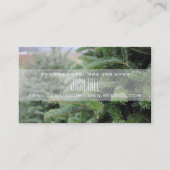 Noël Arbre coupé Carte de visite de vacances (Dos)