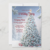 Noël Arbre Fête Invitation (Dos)