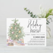 Noël Arbre Fête Invitation avec Cadeaux (Debout devant)