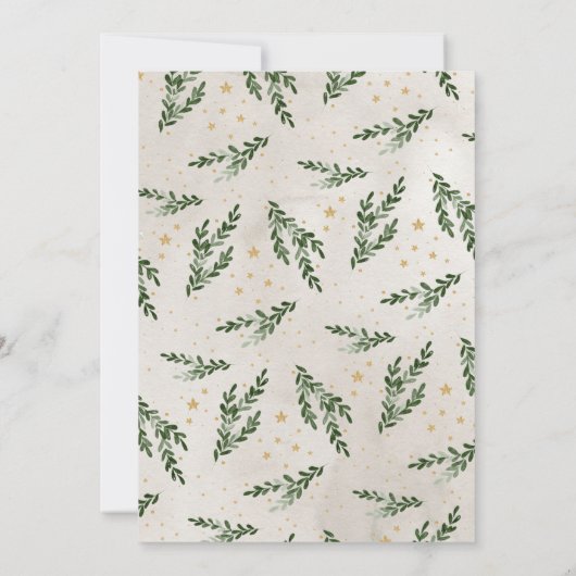 Noël Arbre Fête Invitation Invitation (Dos)