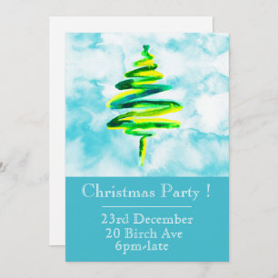 Noël arbre invitation