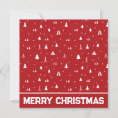Noël Arbres et Snowflakes Carte de Noël (Devant)