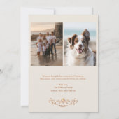 Noël Art folk Carte photo de vacances (Dos)