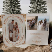 Noël Art folk Carte photo de vacances