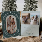 Noël Art folk Carte photo de vacances