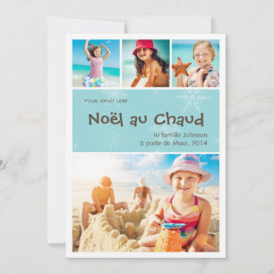 Noël au Chaud 4 carte de foto de vacances