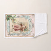 Noël au Père Noël rose style victorien (Serviette à main)