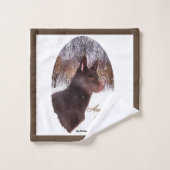Noël australien Kelpie (Gant de toilette)