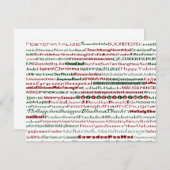 Noël autour du monde Texte Design Invitation (Devant / Derrière)