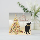 Noël avec Bella Carte Espagnole/Invitation (Debout devant)