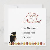 Noël avec Bella Carte Espagnole/Invitation (Dos)