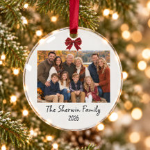 Noël avec photo de famille personnalisée