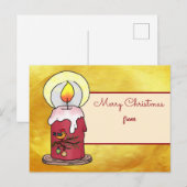 Noël avec une carte postale (Devant / Derrière)