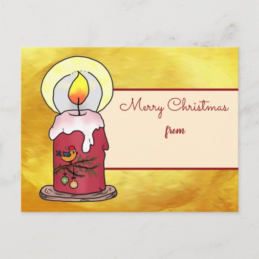 Noël avec une carte postale (Devant)