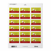 Noël Baby Chèvre KId Étiquette animal (Feuille entière)