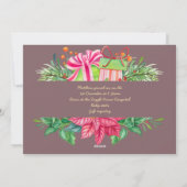 Noël Baby Faire-part de naissance moderne (Dos)