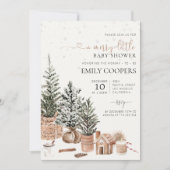 Noël Baby shower confortable Invitation (Devant)