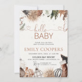 Noël Baby shower confortable Invitation (Devant)