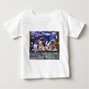 Noël Baby T-Shirt Funny Farm Animal Party