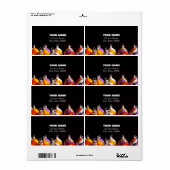 Noël' Balls 3D Art Personnalisé Étiquettes de adre (Feuille entière)