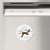 Noel Basenji Magnet (In Situ (Lave-vaisselle))