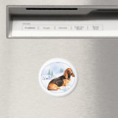 Noel Basset Hound Magnet (In Situ (Lave-vaisselle))