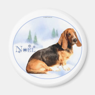 Noel Basset Hound Magnet Magneet