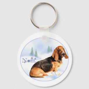 Noel Basset Hound Sleutelhanger