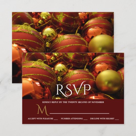 Noël Baubles RSVP (Devant / Derrière)