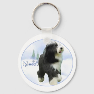 Noel Bearded Collie Sleutelhanger