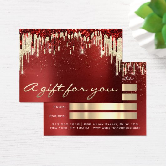 Noël Beauté Or Confetti Cadeau Bourgogne Drives (Bureau)