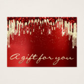 Noël Beauté Or Confetti Cadeau Bourgogne Drives (Devant)