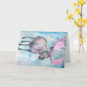 Noël Bébé Animaux Moose Carte de voeux (Fleur jaune)