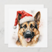 noël berger allemand carte de voeux (Devant / Derrière)