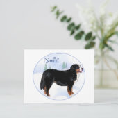 Noel Bernese Mountain Dog Feestdagenkaart (Staand voorkant)