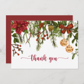 Noël, Berries d'hiver, Noël Holly Merci (Devant / Derrière)