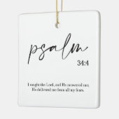 Noël Bible Verse Ornement en céramique (Gauche)