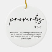 Noël Bible Verse Ornement en céramique (Devant)