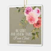 Noël Bible Verse Ornement en céramique (Gauche)