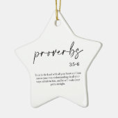 Noël Bible Verse Ornement en céramique (Gauche)