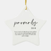Noël Bible Verse Ornement en céramique (Dos)