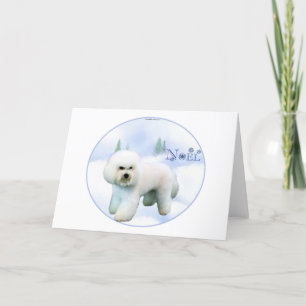 Noel Bichon Frise Feestdagen Kaart