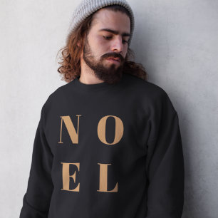 Noel Black en Gold Trendy stijlvolle kerst Trui